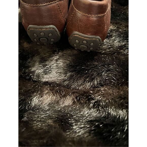 BOC Born O Concept Women's Size 8 Brown Leather Comfort Driver Penny Loafers - Picture 4 of 5